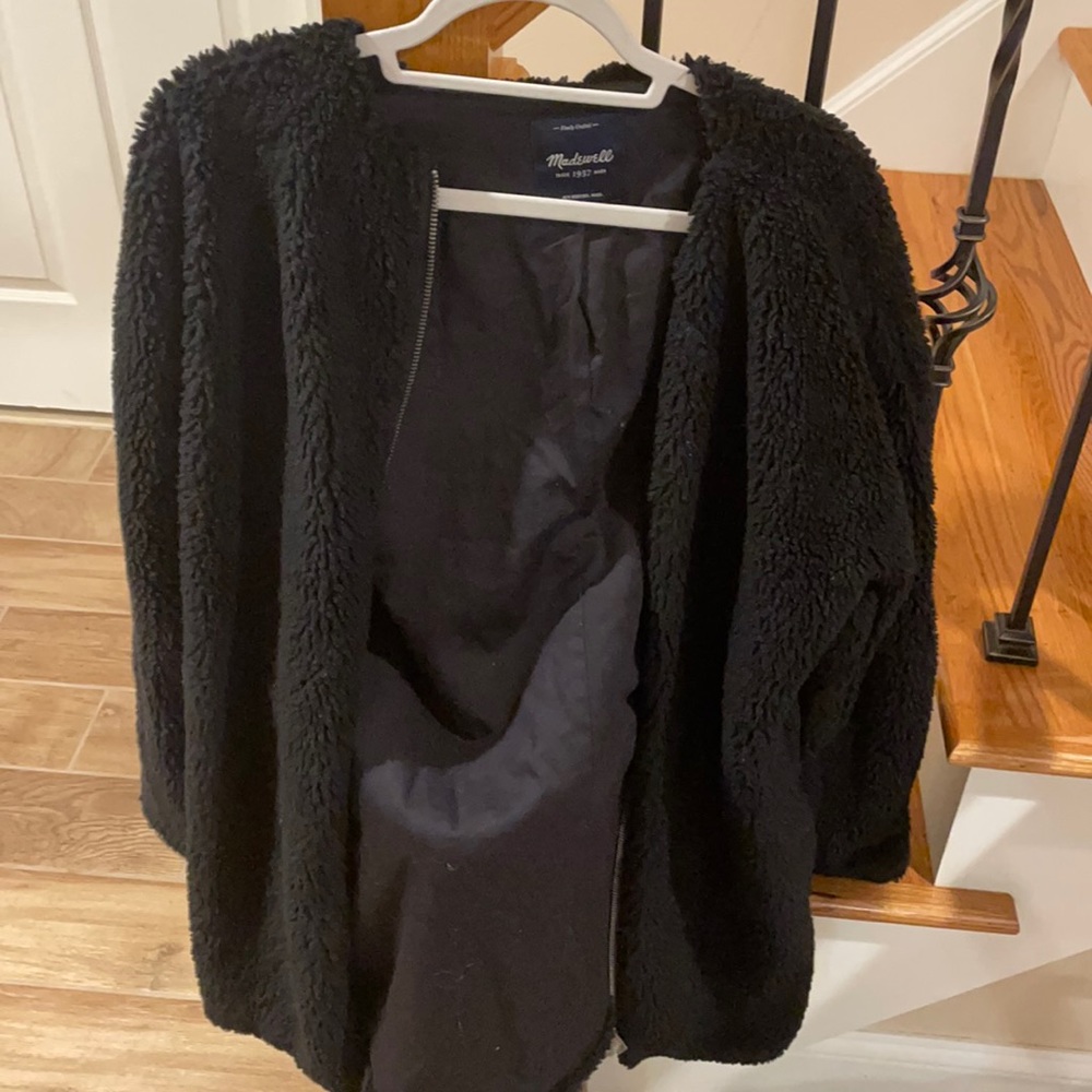 Madewell fuzzy coat